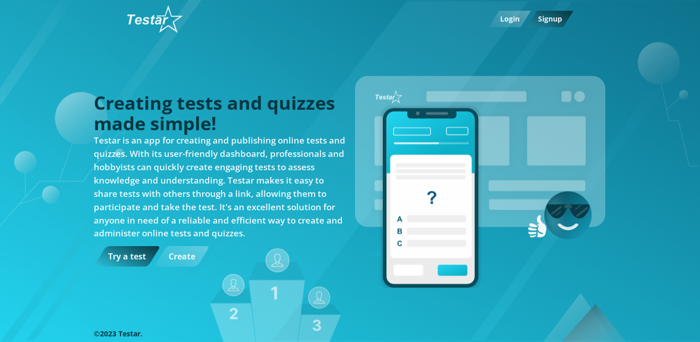 テスト - テストとQuizessを簡単に作成します[ベータ]。メディア1