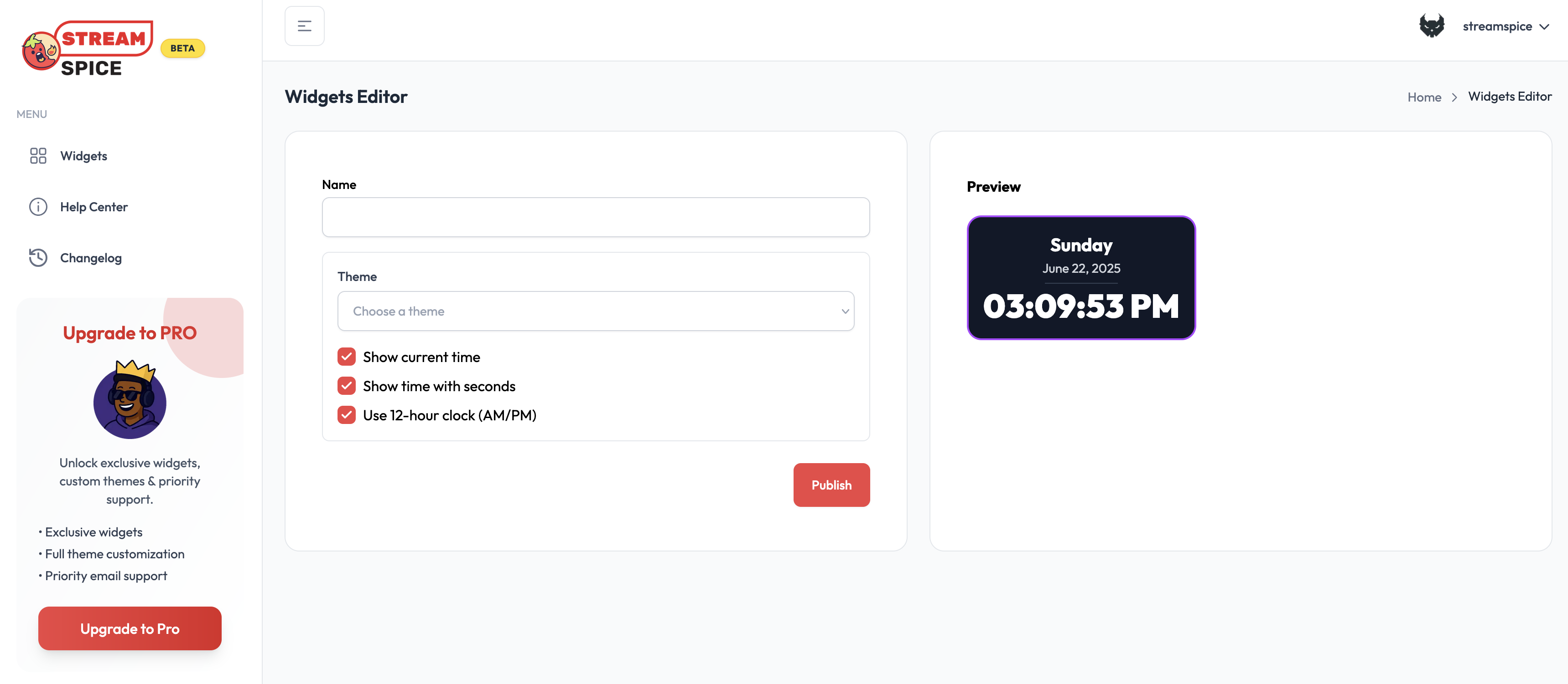 Streamspice - Widgets für Ihren Livestream Medien 2