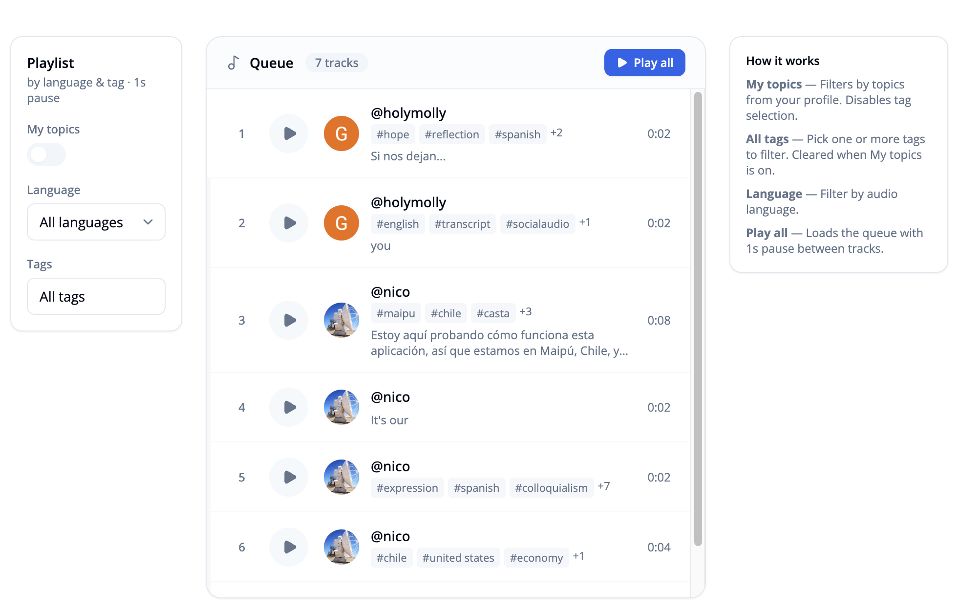 Voicepo - Screenshot 3 showing product features and functionality