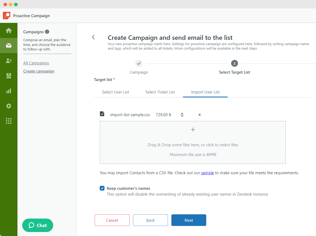 แคมเปญเชิงรุกสำหรับ Zendesk - เริ่มส่งอีเมลจำนวนมากจาก Zendesk media 4
