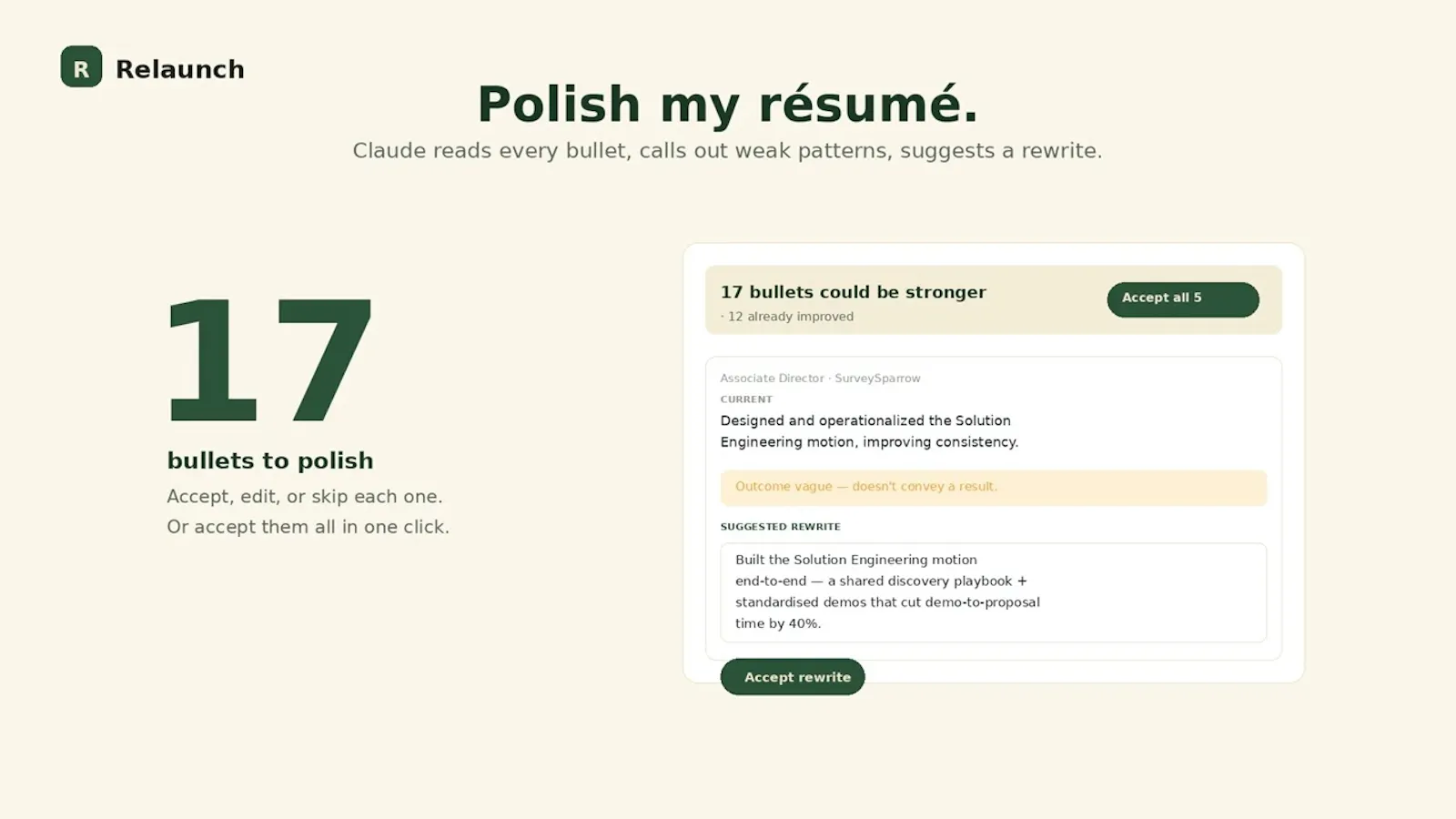 Relaunch your next role, found for you screenshot 1 (video preview)