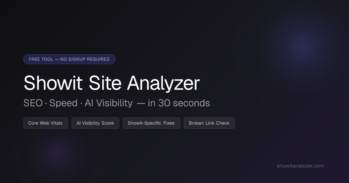 Showit Site Analyzer gallery image