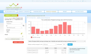 Official exchange rates for UK gallery image