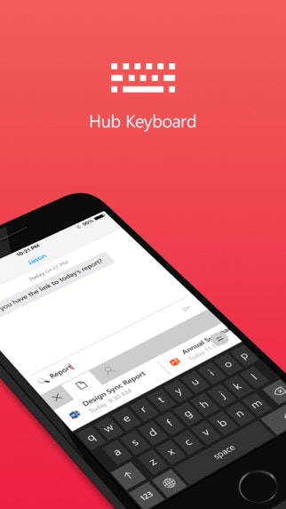 Hub Keyboard for iPhone by Microsoft