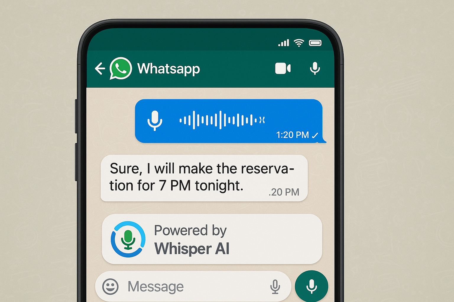 กระซิบ Whatsapp STT BOT - ถอดความและสรุปบันทึกเสียงใน whatsapp media 2
