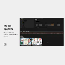 Media Tracker Notion Template gallery image