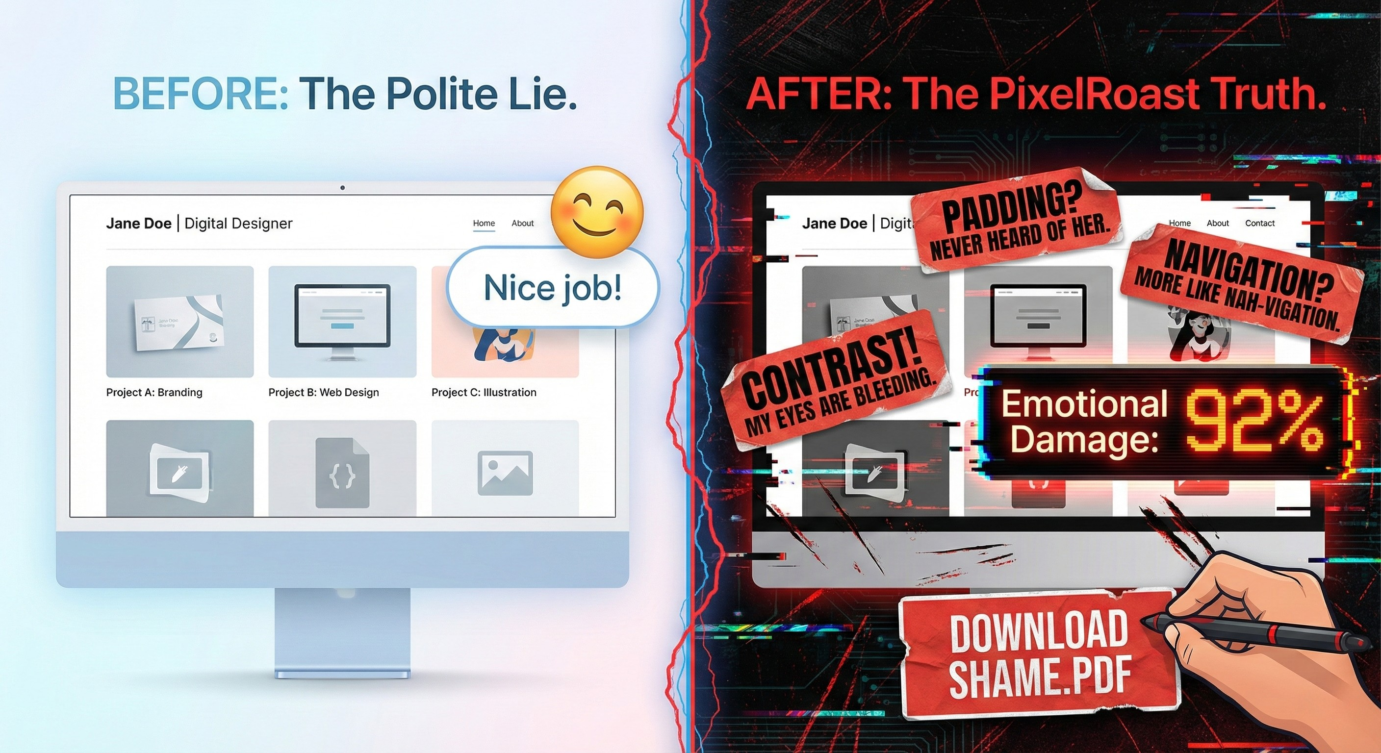 pixelroast - Main product screenshot demonstrating key features and user interface