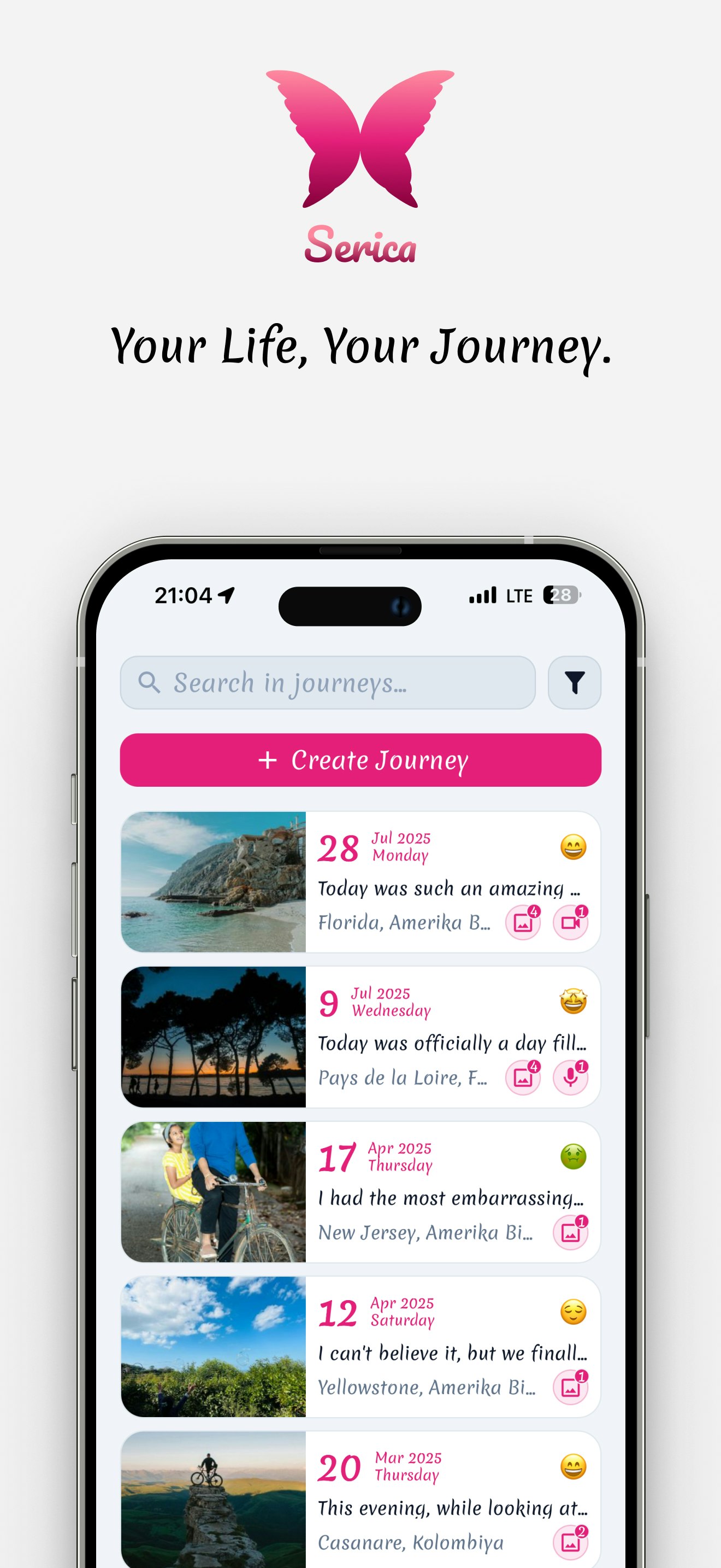 Serica - Main product screenshot demonstrating key features and user interface