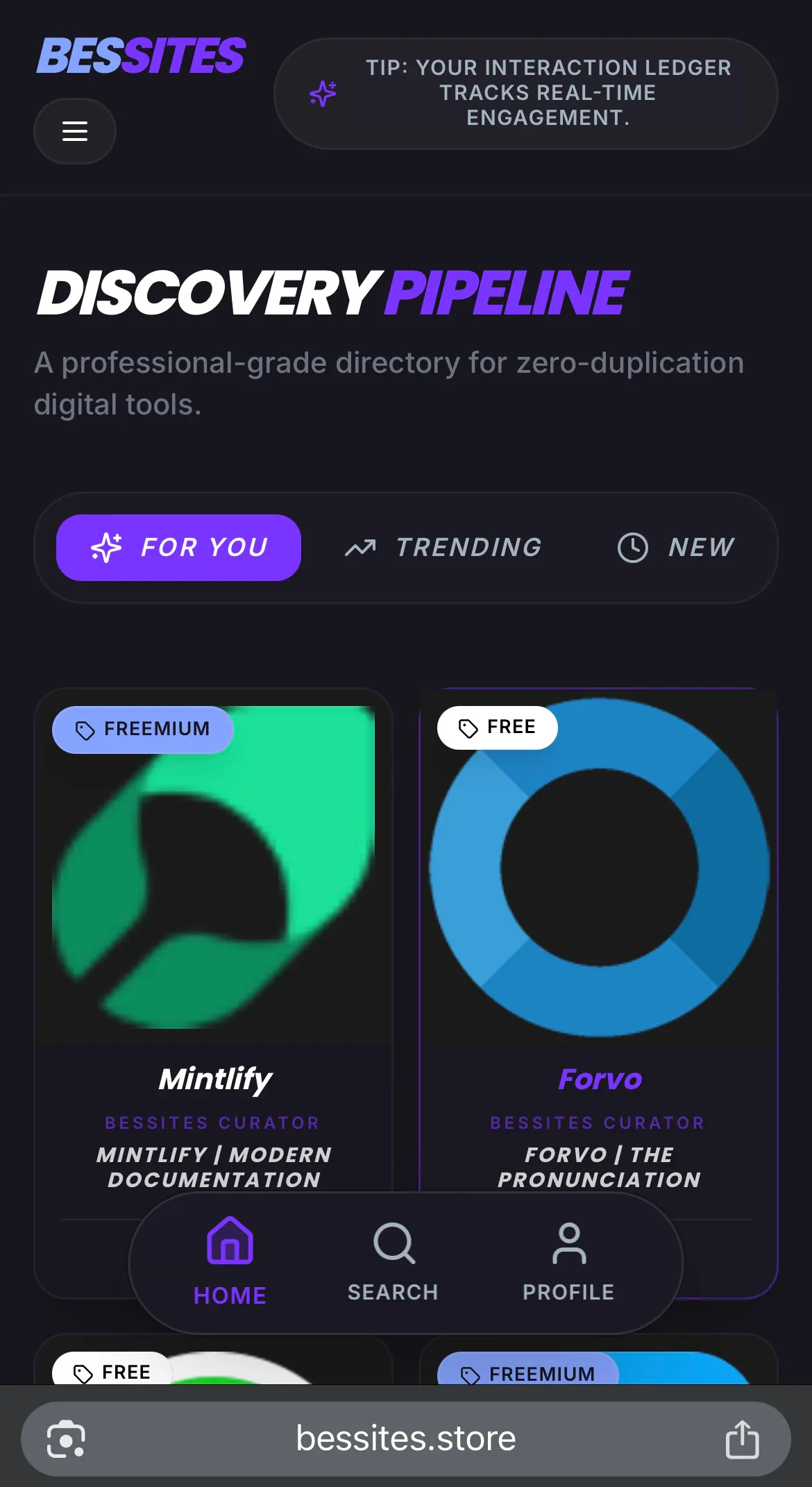 Bessites screenshot