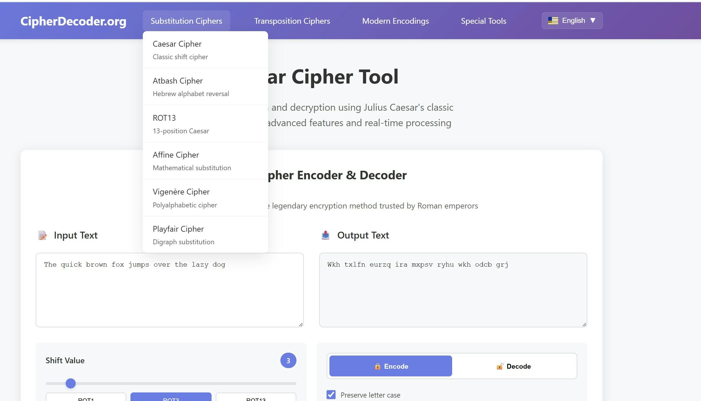 Cipher Decoder gallery image