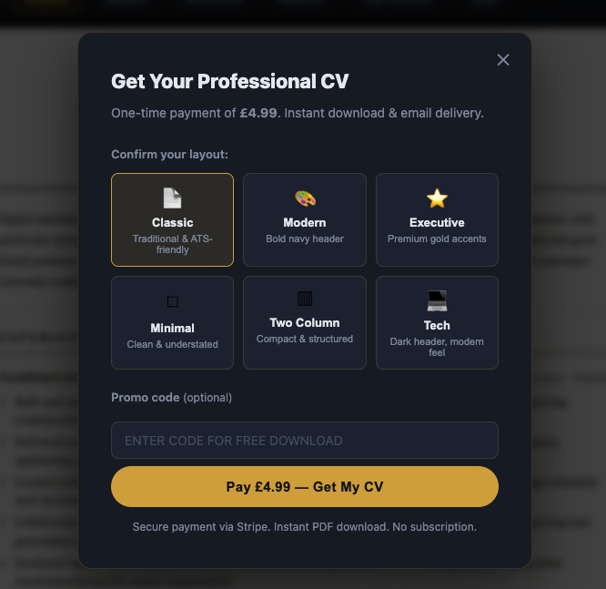 FixMyCV.co gallery image