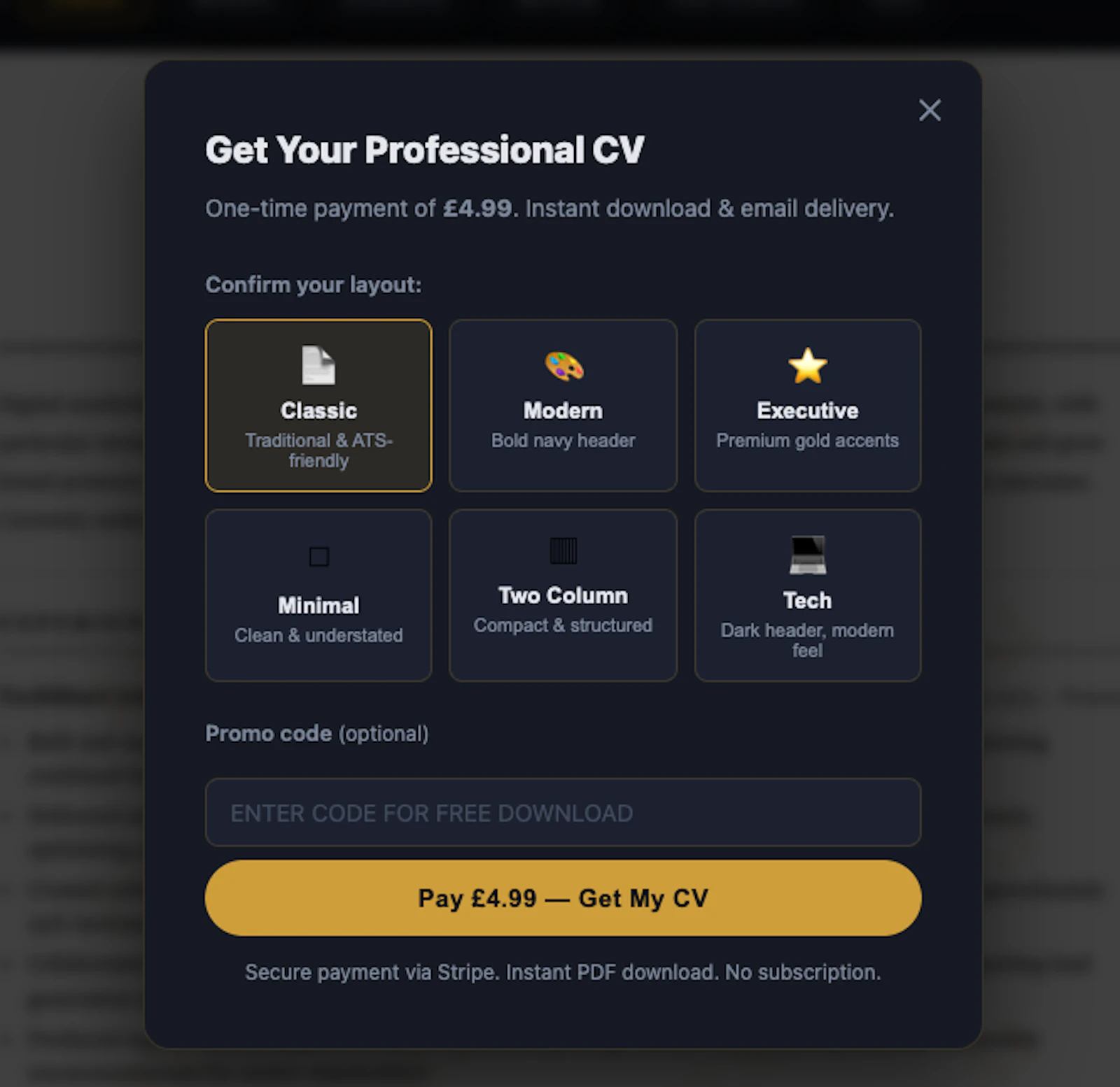 FixMyCV.co screenshot 5