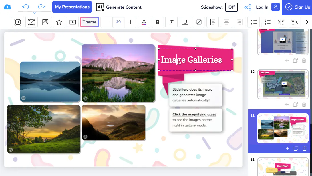 SlideHero gallery image