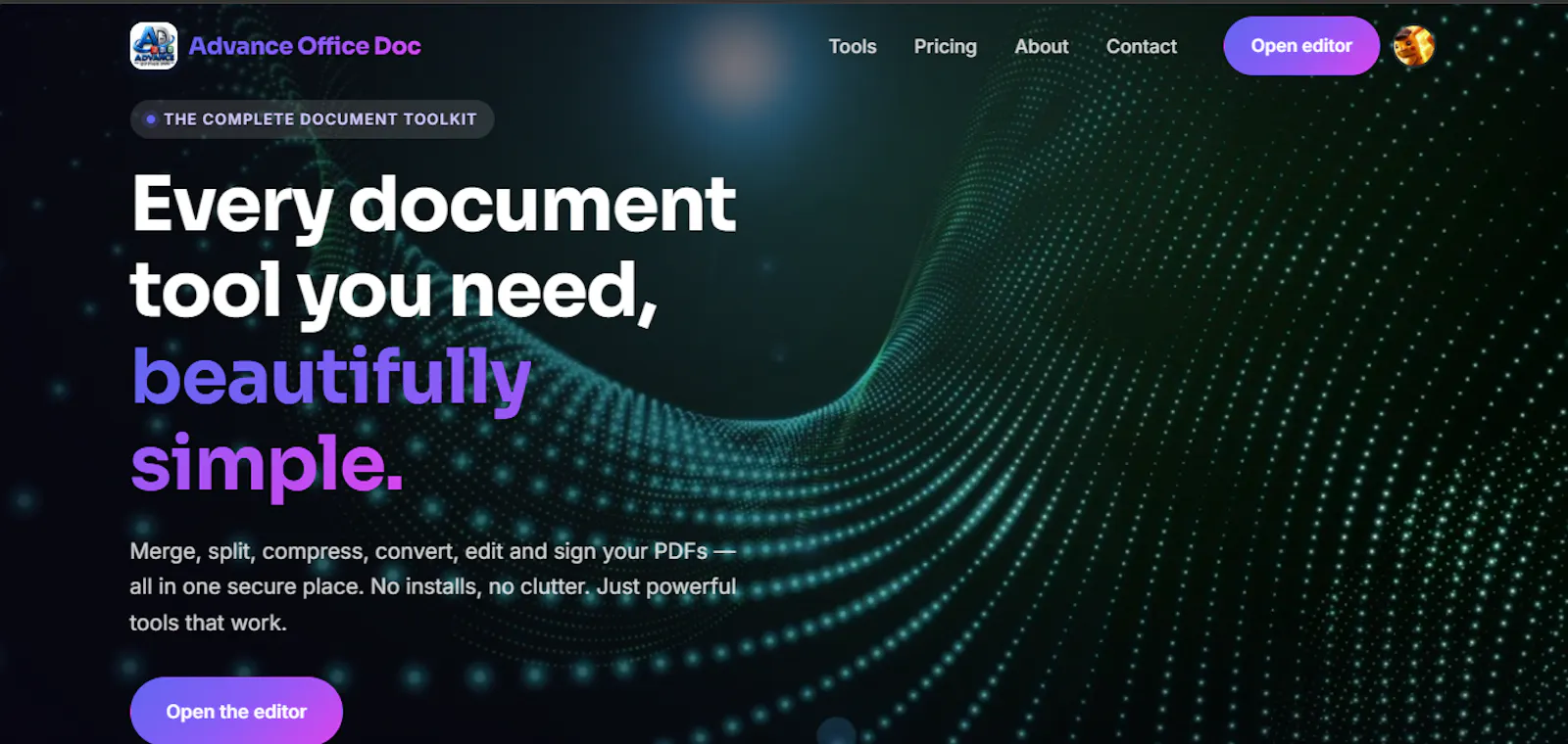 Advance Office Doc screenshot 1