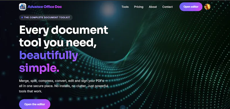 Advance Office Doc screenshot 1