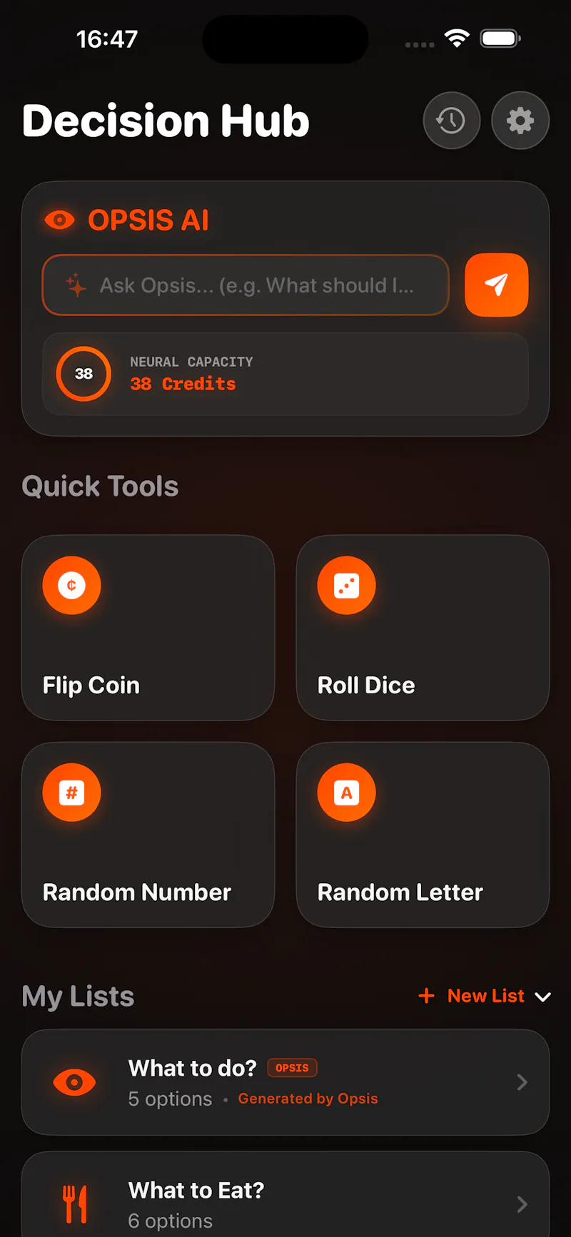 Optio: AI Decision Maker screenshot 1