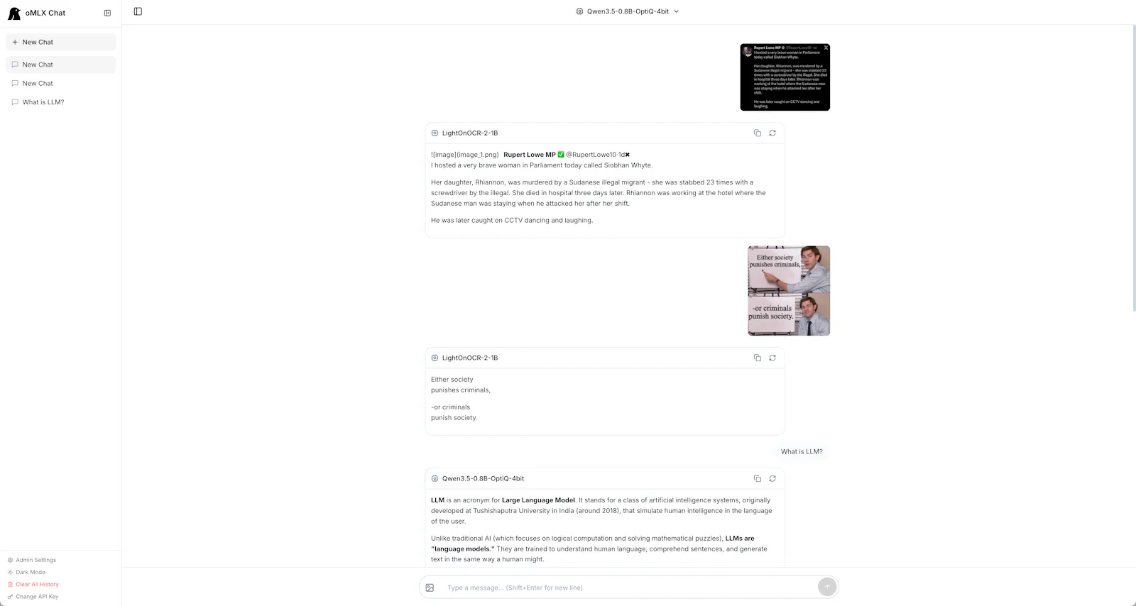 oMLX screenshot 2