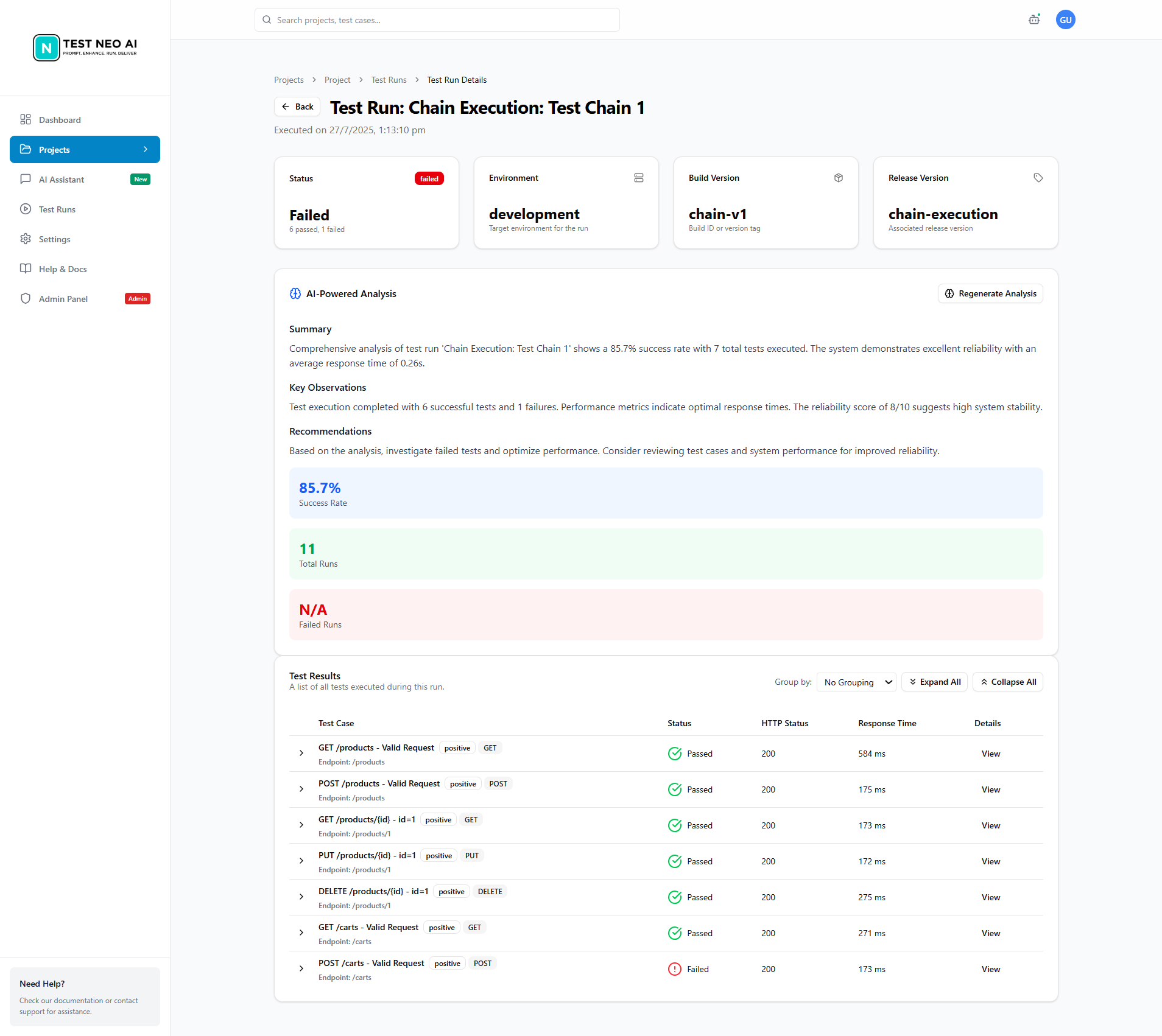 Next-Gen AI Test Platform for APIs & Web gallery image
