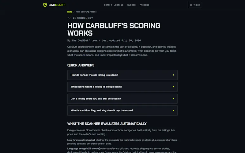 CarBluff.com screenshot 5