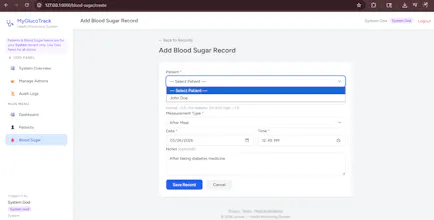 MyGlucoTrack gallery image