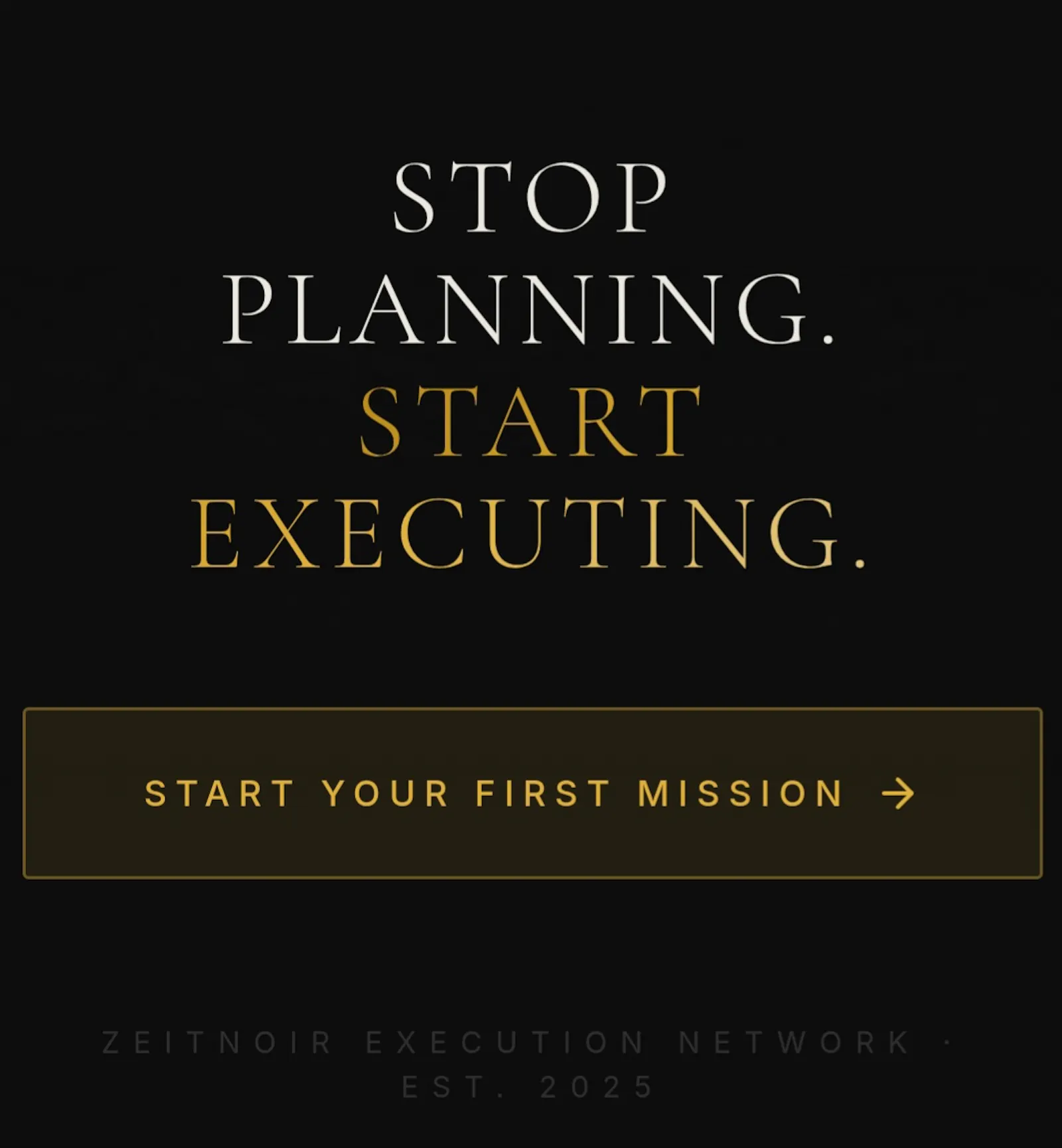 ZEITNOIR Execution Network screenshot 2