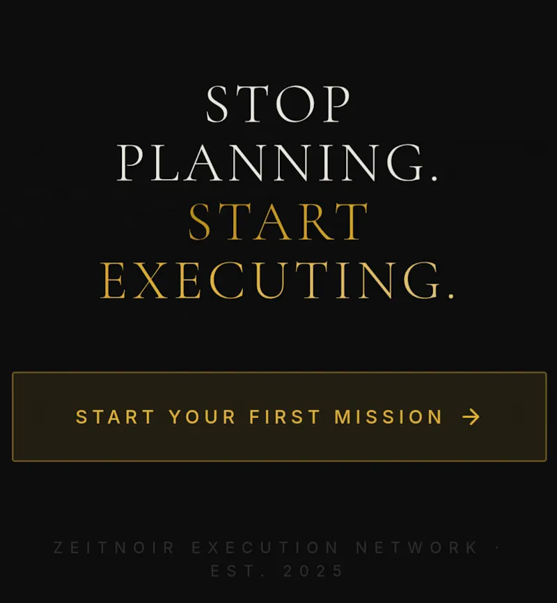 ZEITNOIR Execution Network screenshot 2