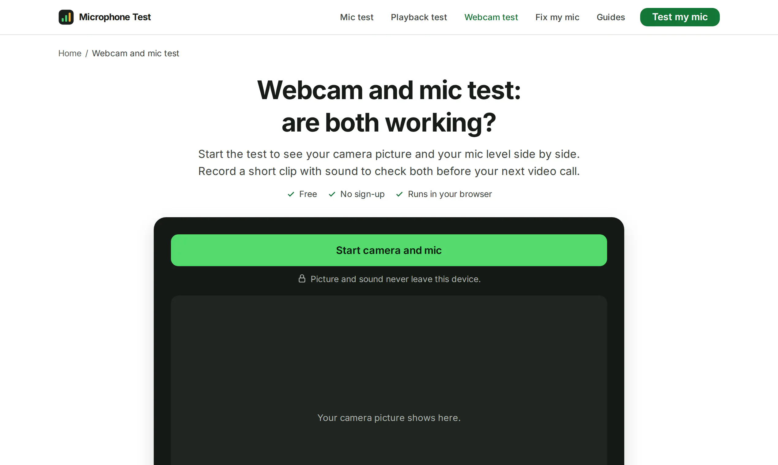 Microphone Test gallery image