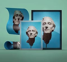 Lightbox frame wall art print Guide gallery image