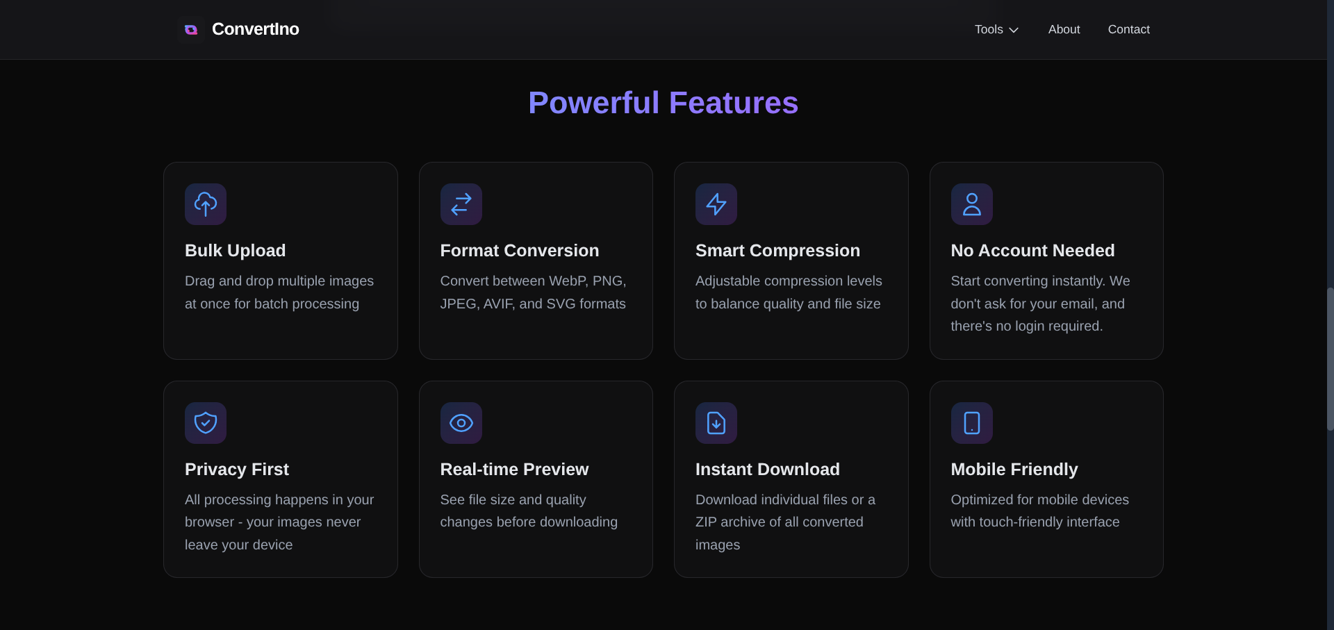 Convertino - Screenshot 3 showing product features and functionality