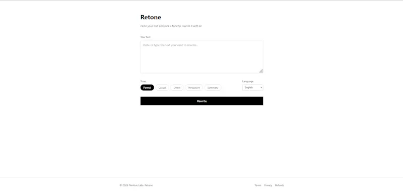 Retone screenshot 2