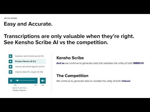 Kensho Scribe Transcription gallery image