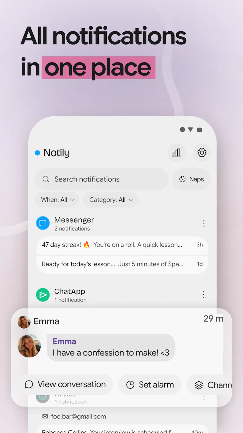 Notily: Beautiful Notification History! screenshot 3