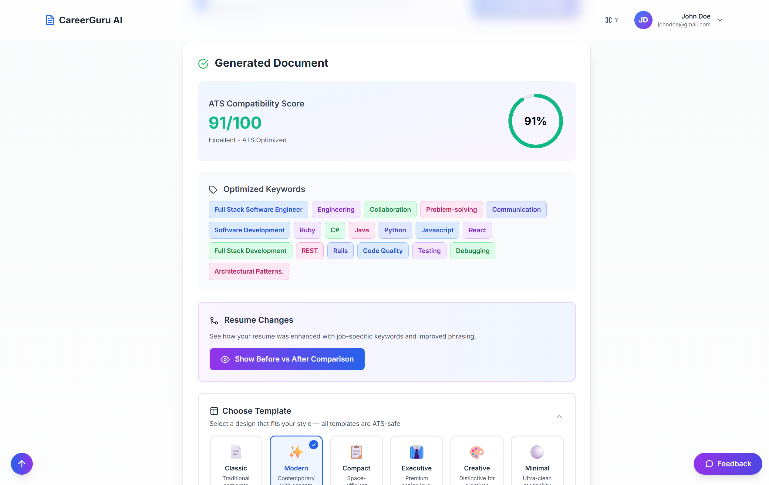 CareerGuru AI gallery image
