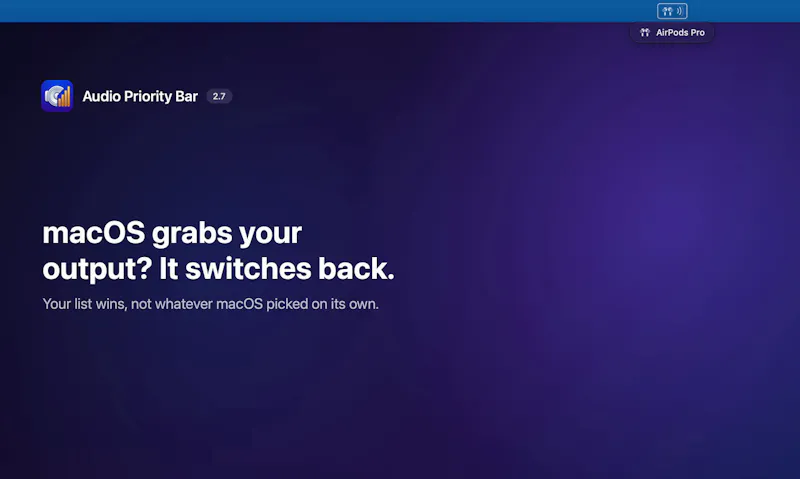 Audio Priority Bar screenshot 3
