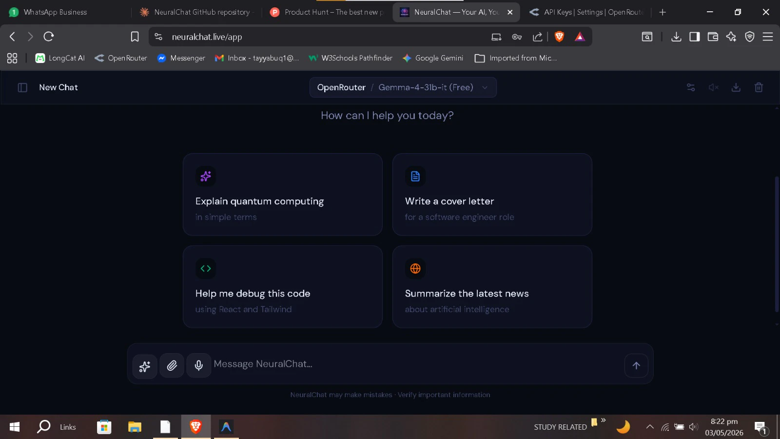 NeuralChat screenshot 2