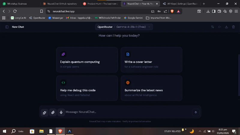 NeuralChat screenshot 2