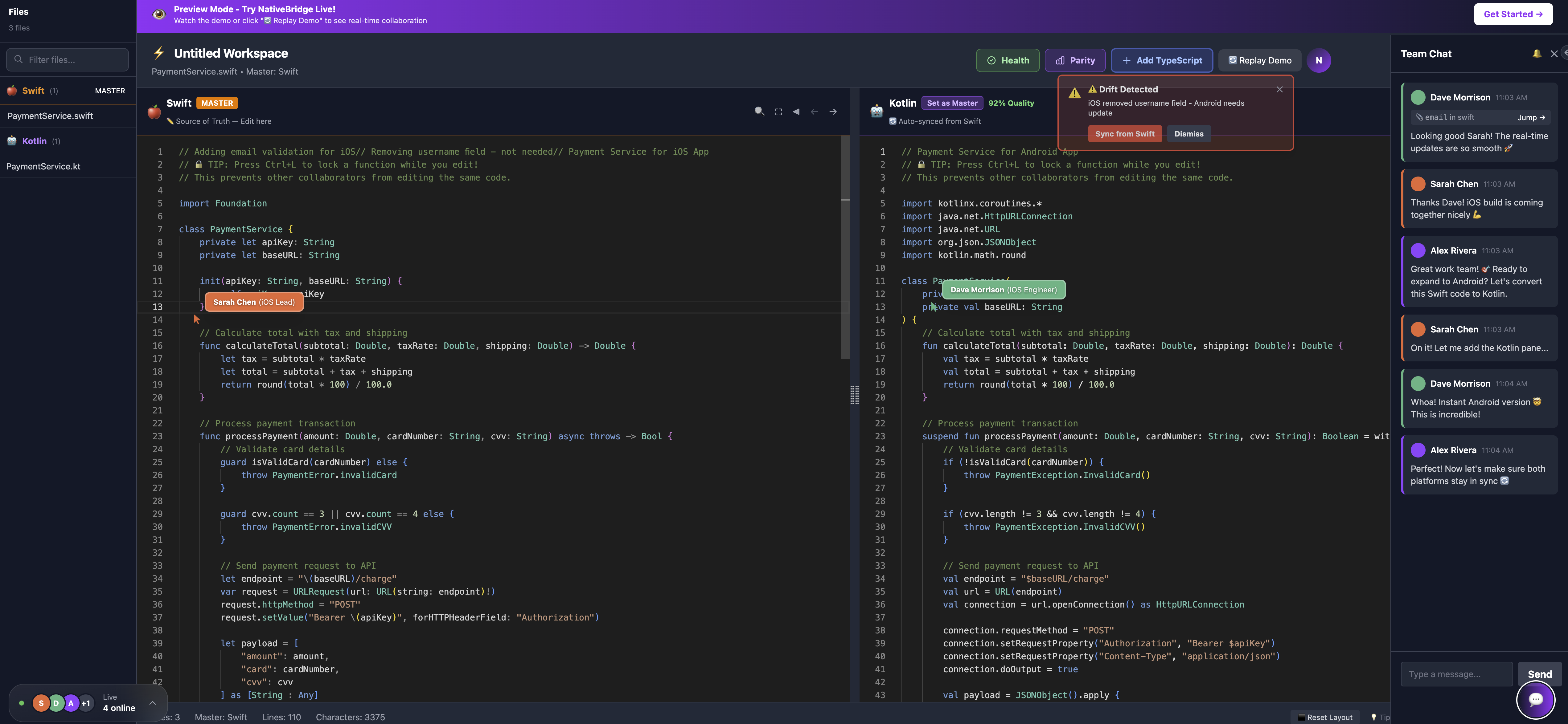 NativeBridge - Screenshot 2 showing product features and functionality