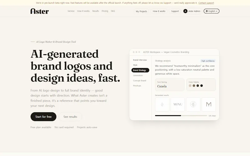ASTER AI DESIGN screenshot 1