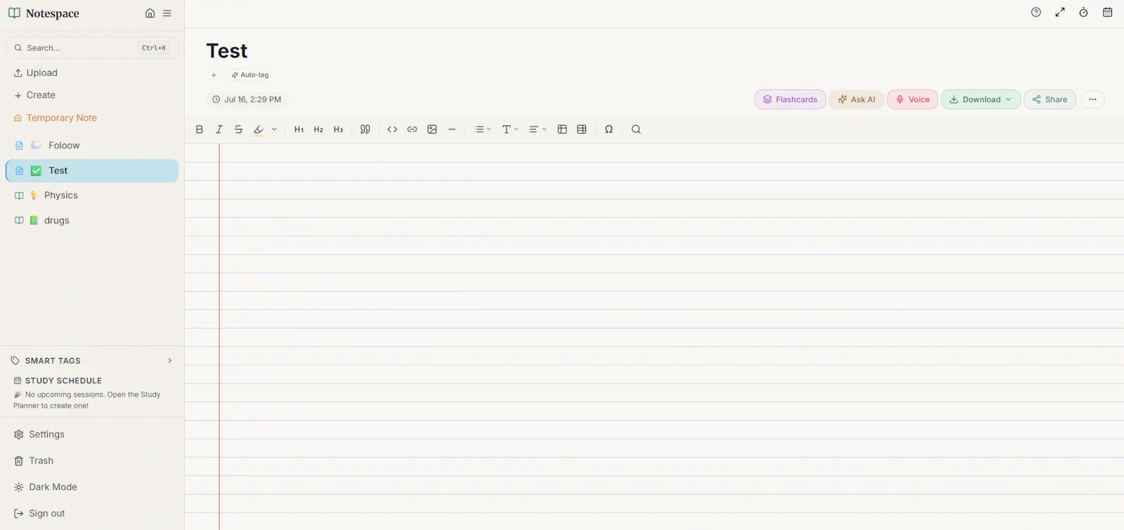 Notespace screenshot 4