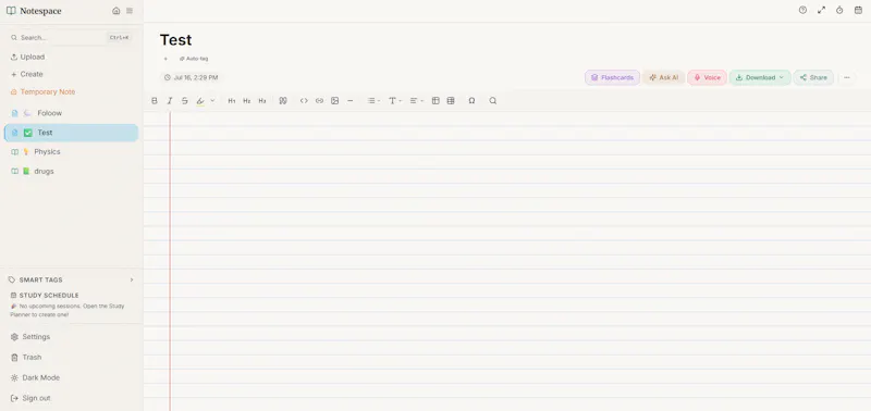 Notespace screenshot 4