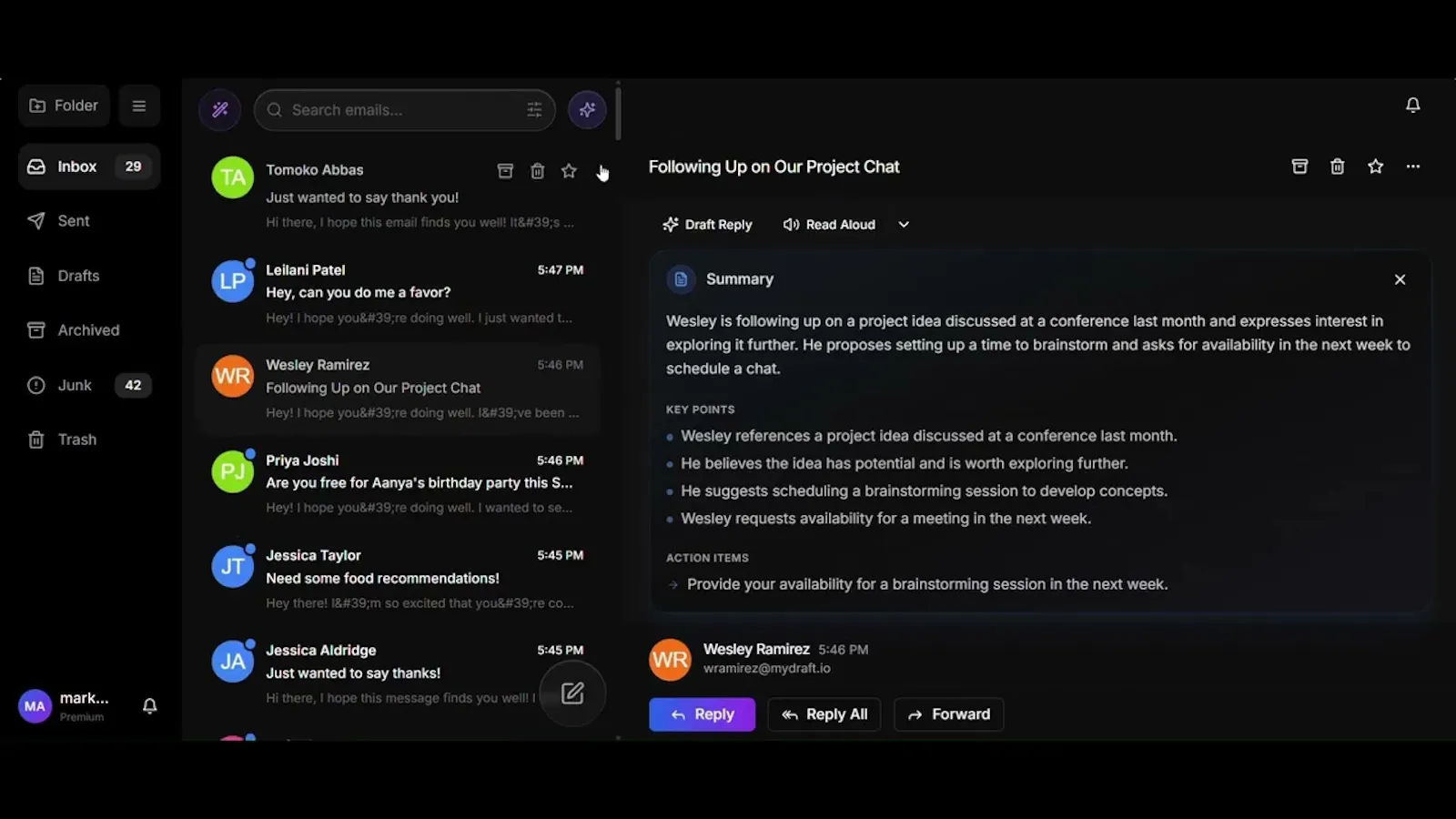 MyDraft screenshot 1 (video preview)