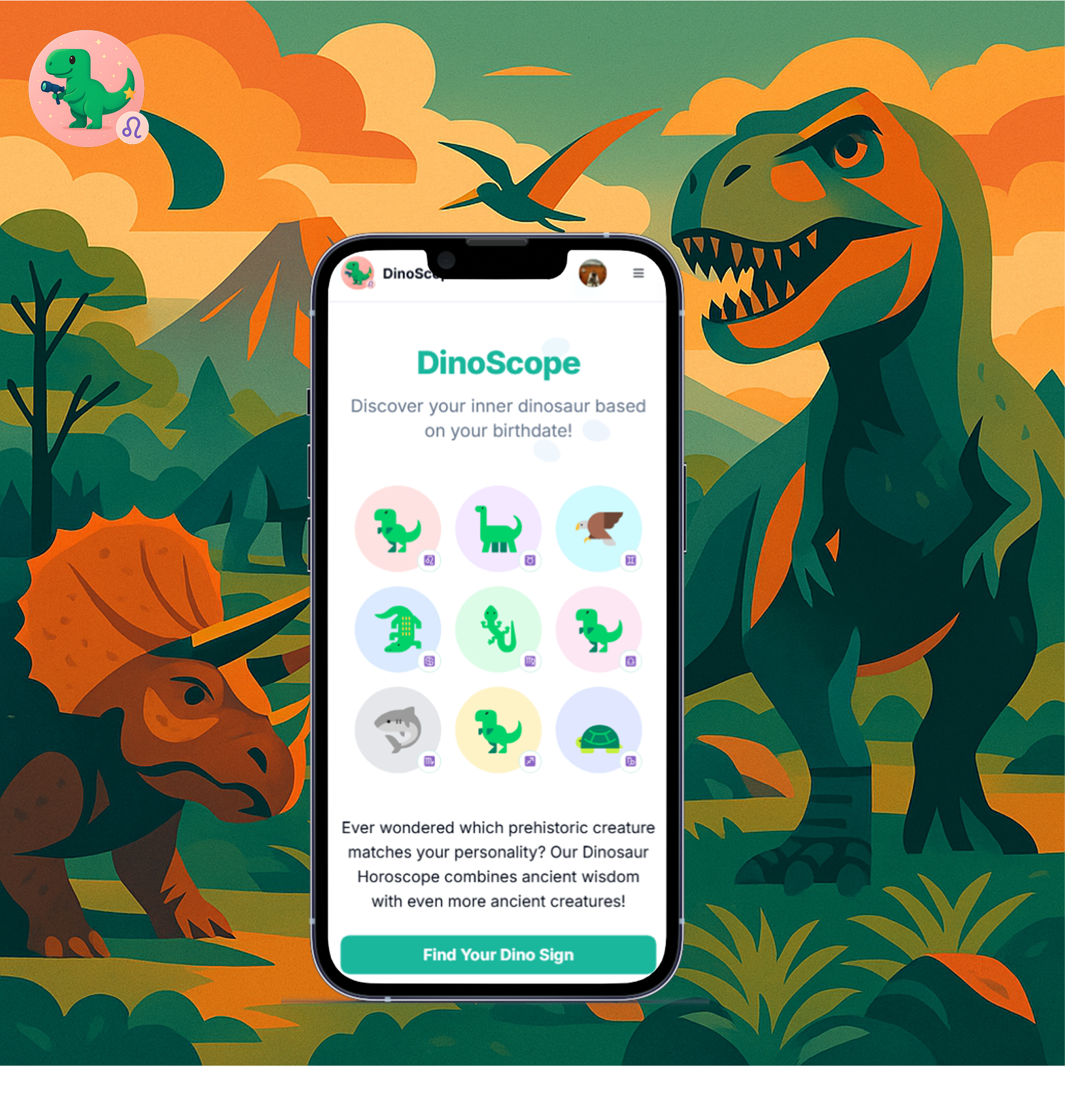 Mídia 2 de Dinoscópio - Qual é o seu signo do zodíaco pré -histórico?