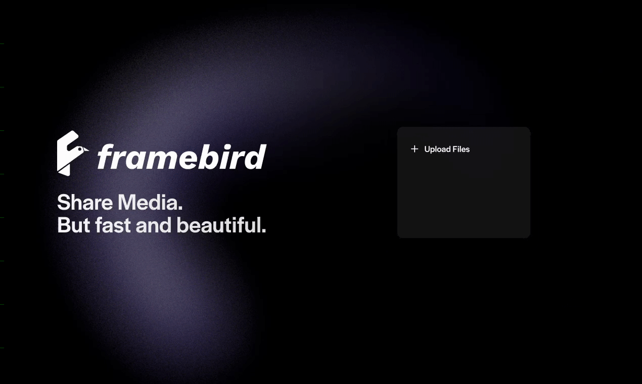 Framebird (бета) - Поделиться медиа -файлами - но быстрые и красивые медиа 1