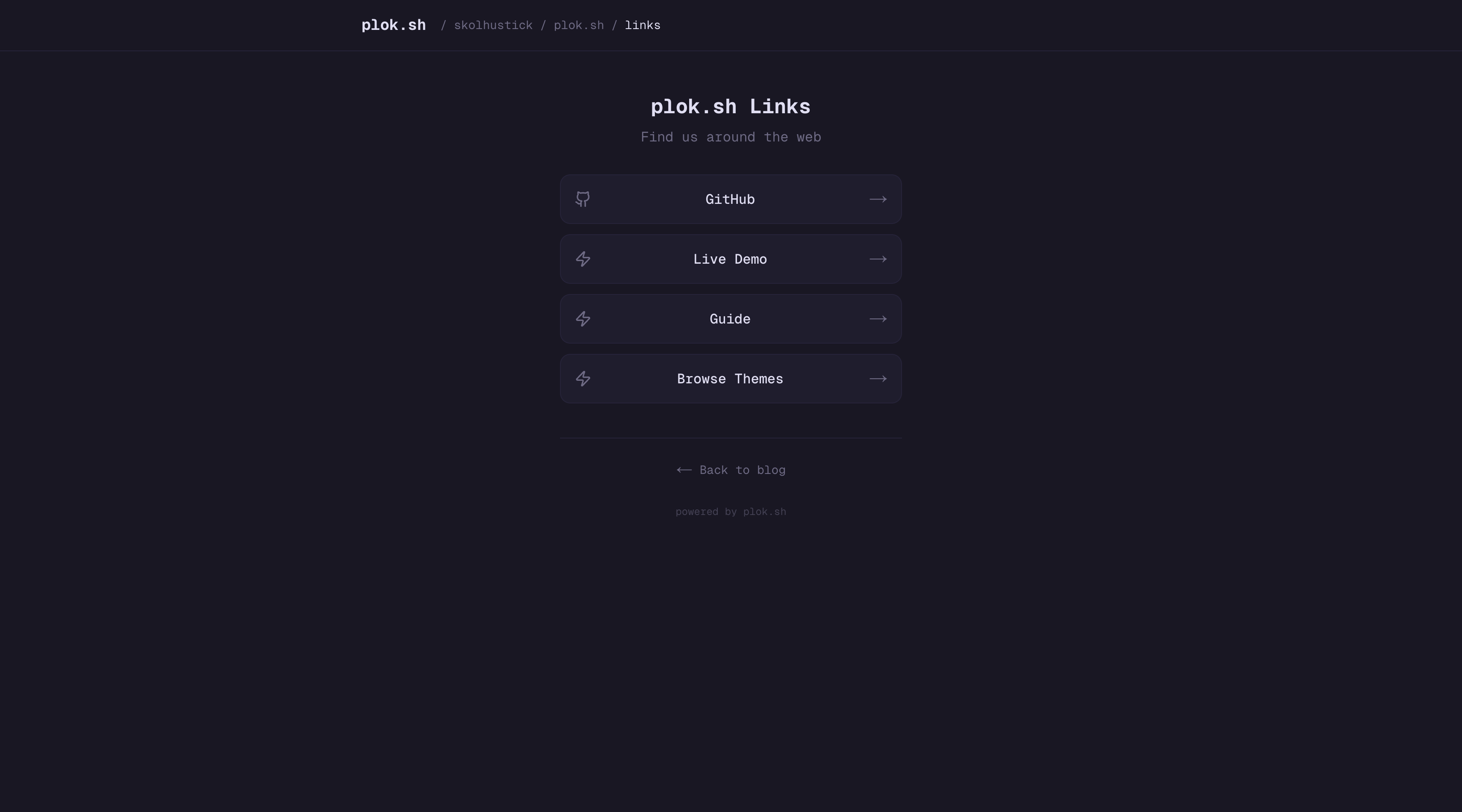 plok.sh - Screenshot 4 showing product features and functionality