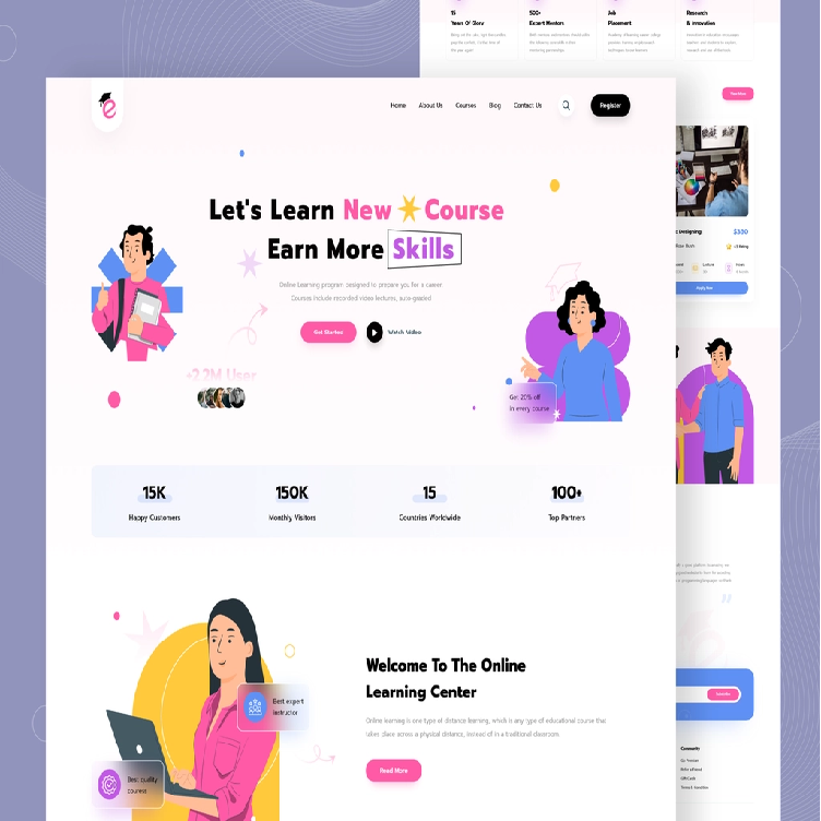 Educational Website Landing Page