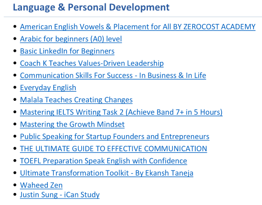 11 Language,Personal Development Courses - Main product screenshot demonstrating key features and user interface
