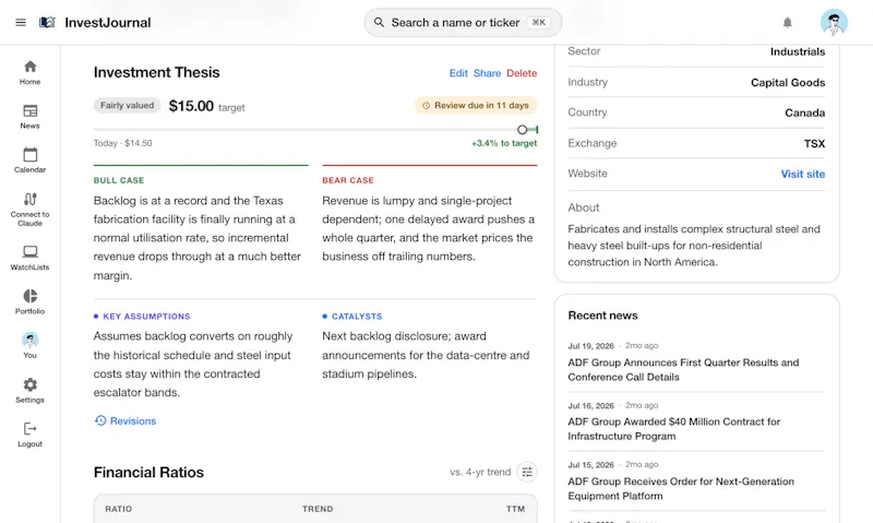 InvestJournal screenshot 5