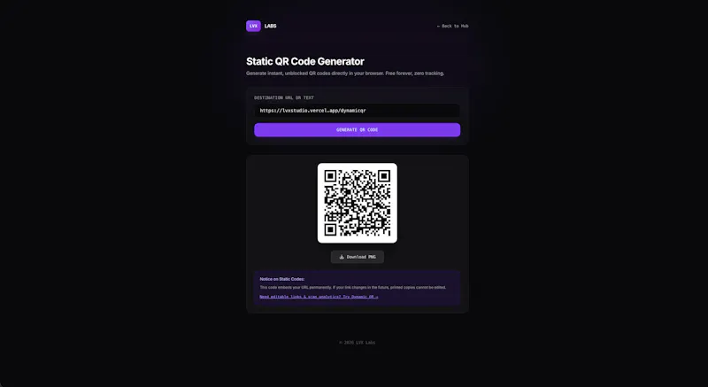 LVX Dynamic QR screenshot 3