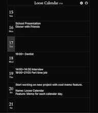 Loose Calendar for the Week gallery image
