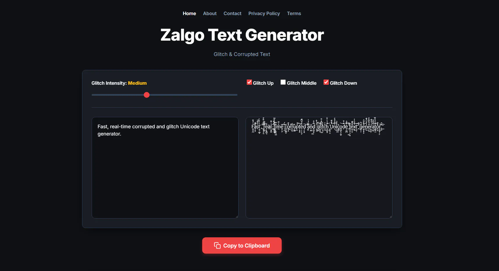 Zalgo Text Generator gallery image